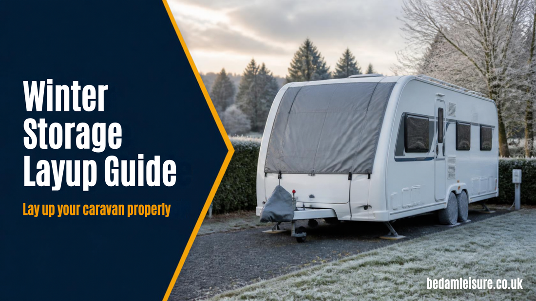 Caravan laid up for winter - Bedam Leisure complete winterising guide