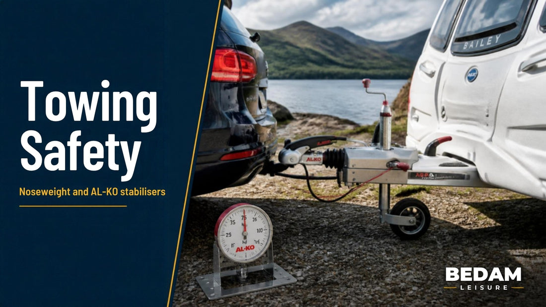 Towing safety - caravan noseweight and AL-KO stabiliser setup, Bedam Leisure guide