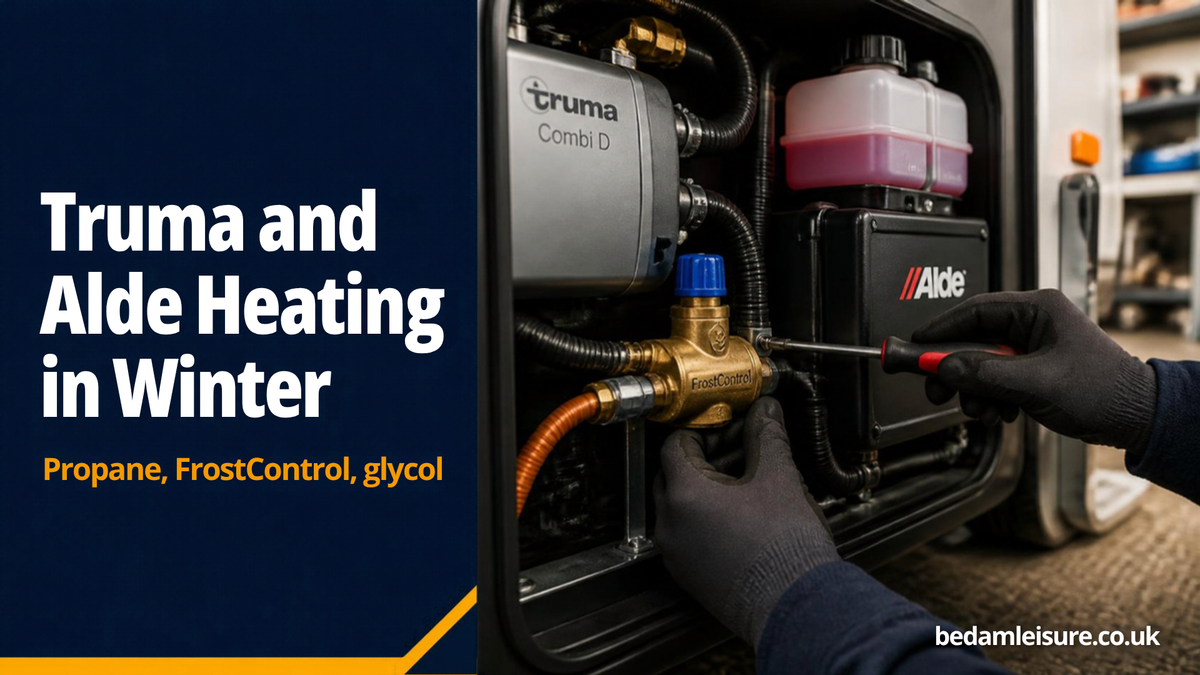 Truma and Alde heating in winter - propane, FrostControl and glycol guide from Bedam Leisure