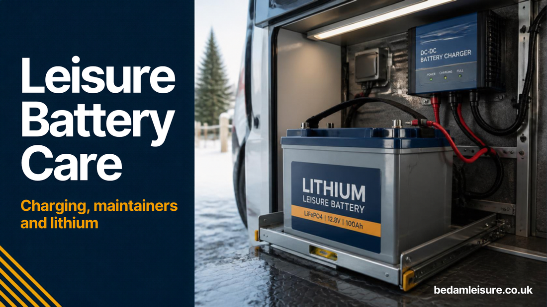 Leisure battery care - charging, maintainers and lithium guide from Bedam Leisure