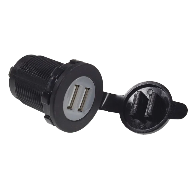 W4 Double USB Charging Point - Anthracite