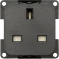 CBE Grey 240v 3pin Mains socket Retail Packed