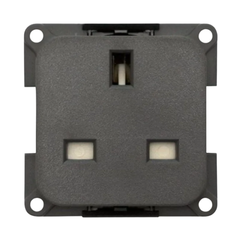 CBE Grey 230v 13a Mains Plug Socket