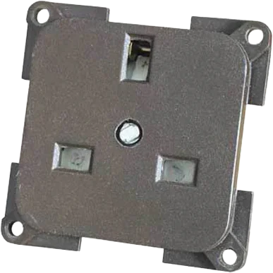 CBE Light grey 230v 3 pin socket Retail Packed