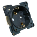 CBE Black 230v Schuko Socket