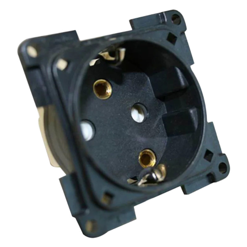 CBE Black 230v Schuko Socket