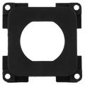 CBE Blank Plate With Cut Out - Black 007158UD