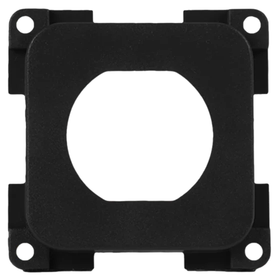 CBE Blank Plate With Cut Out - Black 007158UD