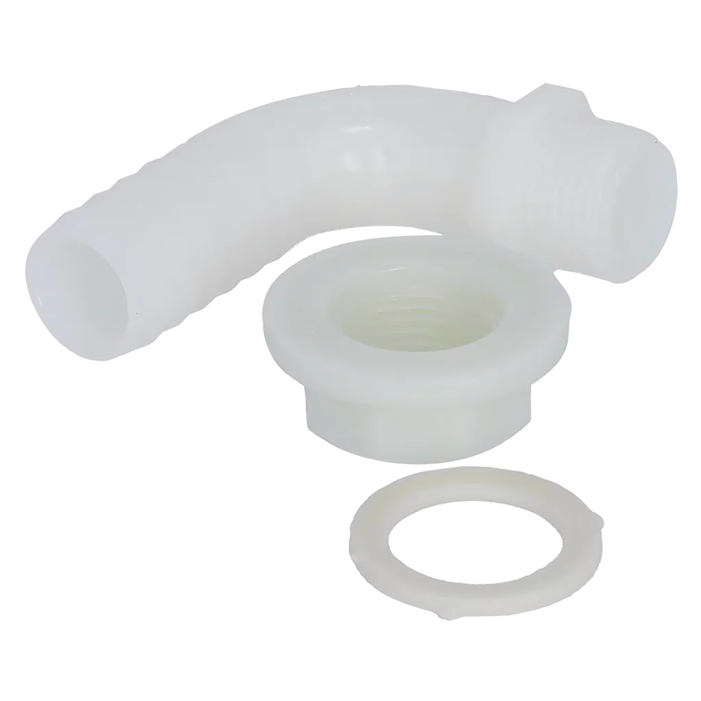 Fawo 01622T32090 20mm Angled Tank Connector White