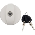 Locking cap for filler White c/w cylinder & keys