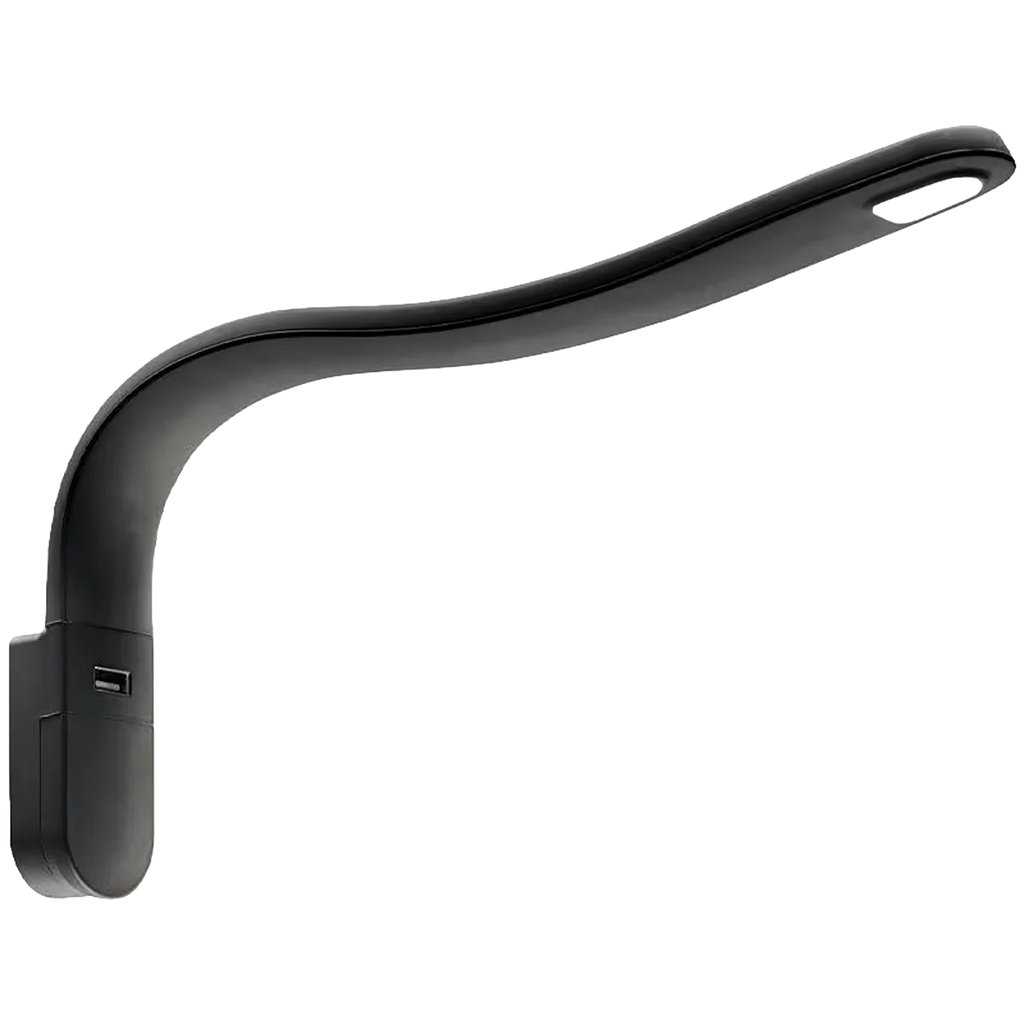 Fawo Black LED Swan S light with USB