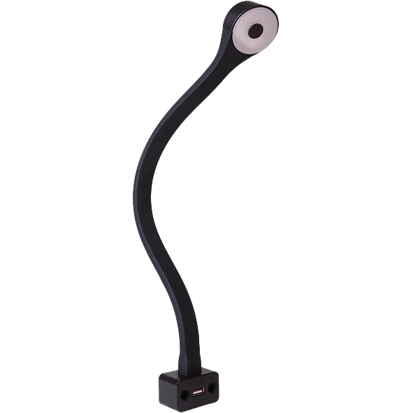 Fawo Black LED Swan F light with USB