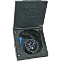 Fawo 240v Flush Mains Inlet - Black