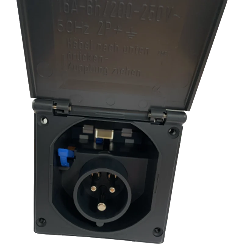 Fawo Grey 240v Flush Mains Inlet