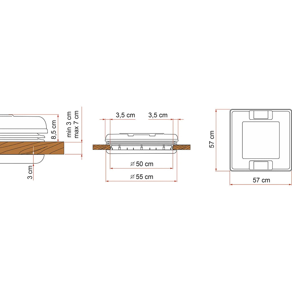 Fiamma Vent 50 White