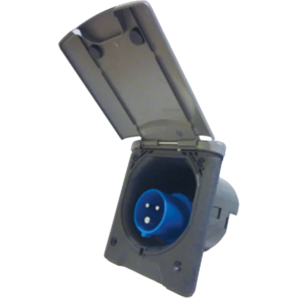 Fawo Grey Flush Mains Inlet with Magnetic Lock