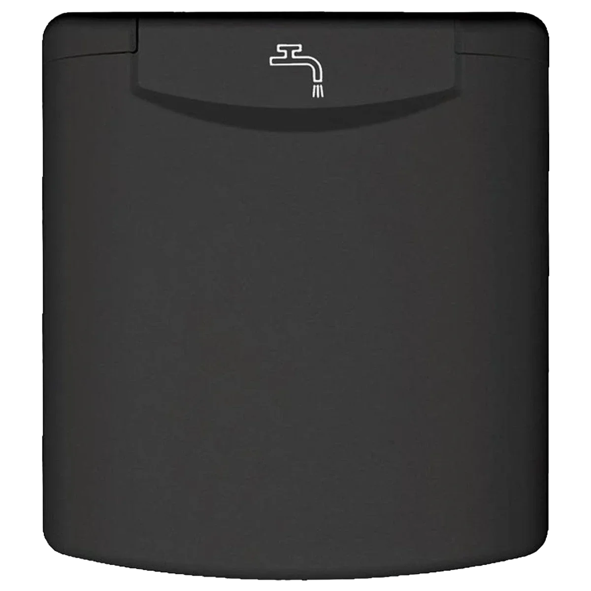Fawo Black Mains Water Inlet with Magnetic Lock