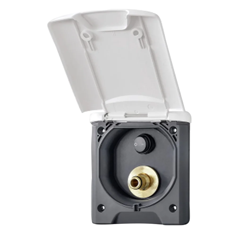 Fawo Outdoor Shower White with switch for pump