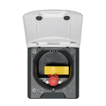 Fawo Black Flush inlet with sprung cover without sockets