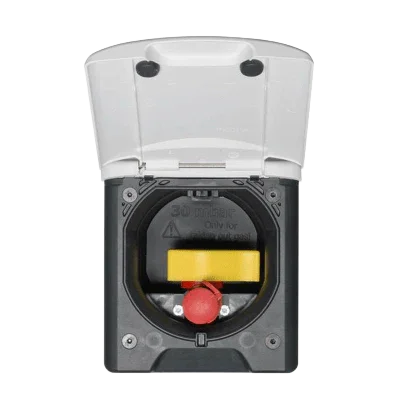 Fawo Black Flush inlet with sprung cover without sockets