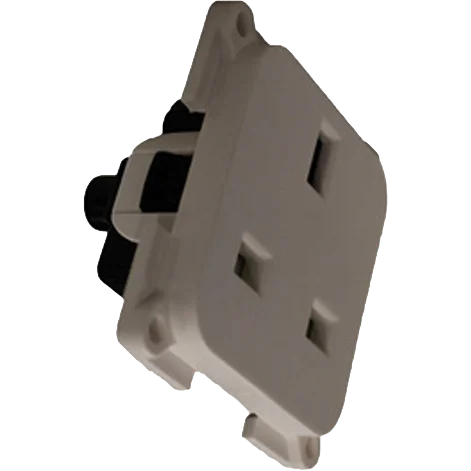 Fawo White 3 Pin Socket
