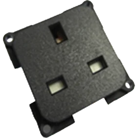 Fawo British Std Socket- Black 250V/13A