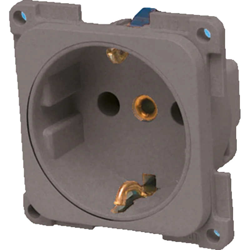 Fawo SCHUKO socket slate grey