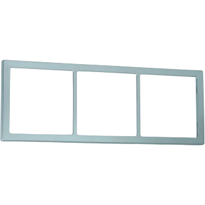 Fawo High Gloss Silver Chrome triple frame