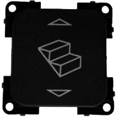 Fawo System 30000 5 Poled Step Switch - Black 01755T11599KB
