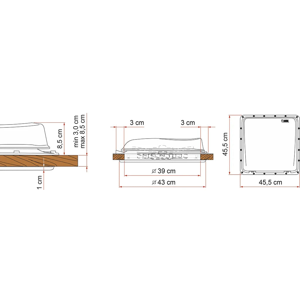 Fiamma Turbo-Vent White