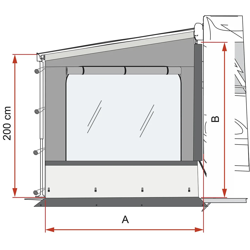 Fiamma Side W Pro Shade F45/F80S - Left 07976-01-