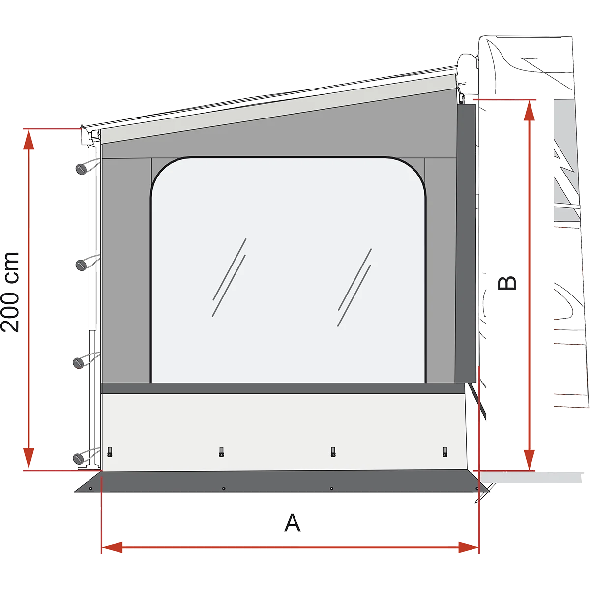 Fiamma SIDE W PRO VAN F43 (270) EXT.200