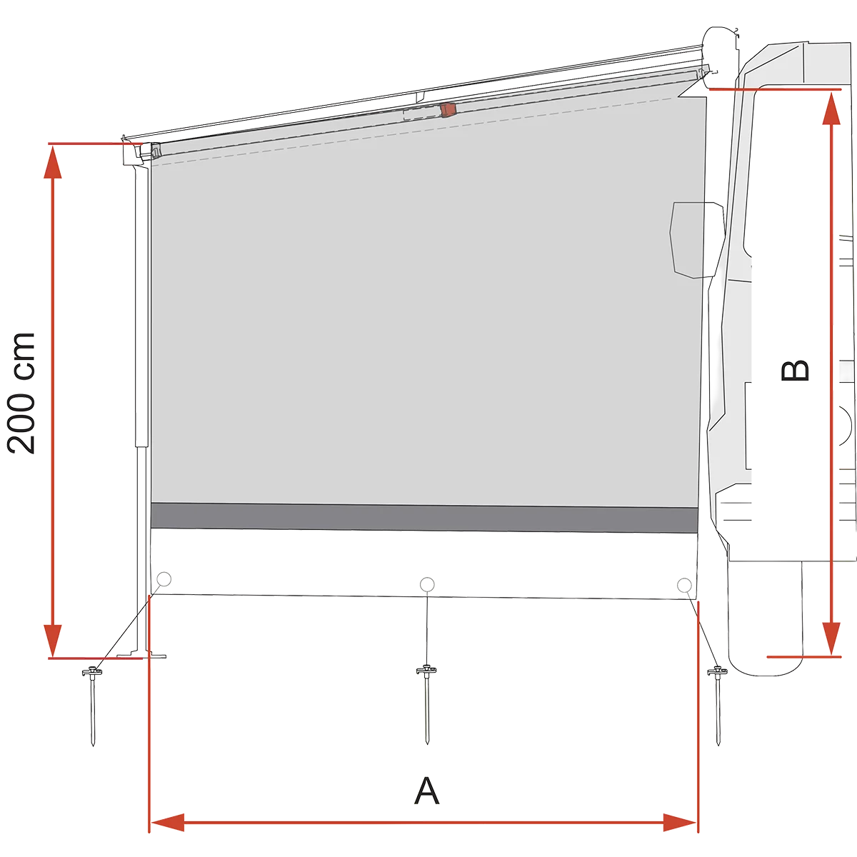 Fiamma Sun View Side Van F45