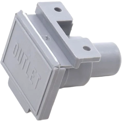 DLS 3/4" Oulet Hose Socket with Cover - Grey