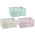 Fold Flat Stackable Boxes Assorted Colours (order in multiples of 6)