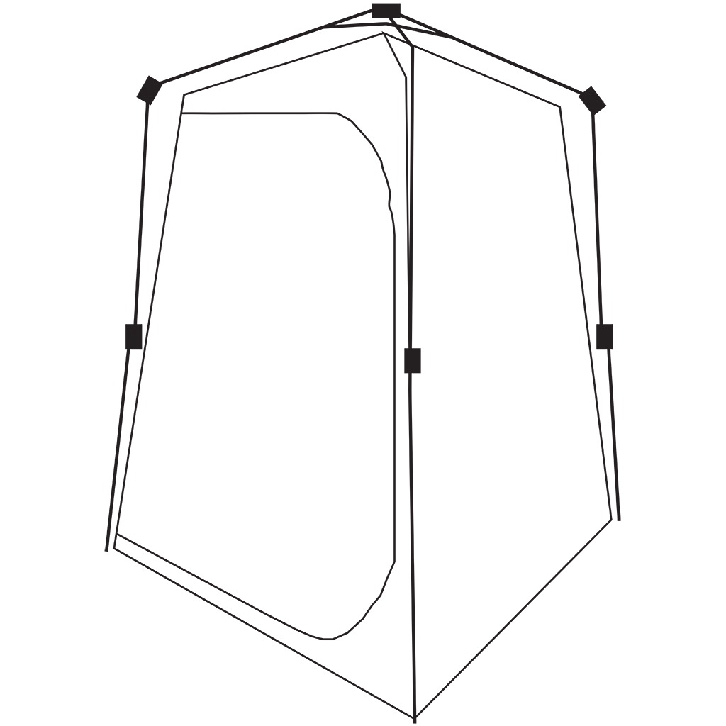 Quest Instant Utility & Toilet Tent - Grey
