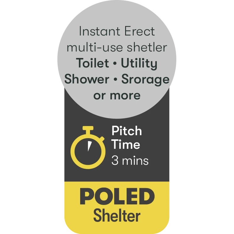 Quest Instant Utility & Toilet Tent - Grey