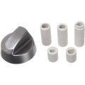 Universal Silver Oven Knob With Five Adapters 14-UN-104