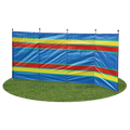 5 Pole Multicoloured Polythene Windbreak