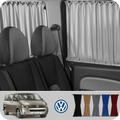 Renault Trafic LWB Tailgate Blackout Curtains for 2014 - on right window