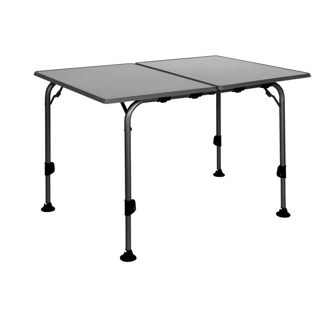 Westfield Black Aircolite Twin 120 x 80cm Table - Silver Legs