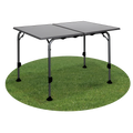 Westfield Black Aircolite Twin 120 x 80cm Table - Silver Legs