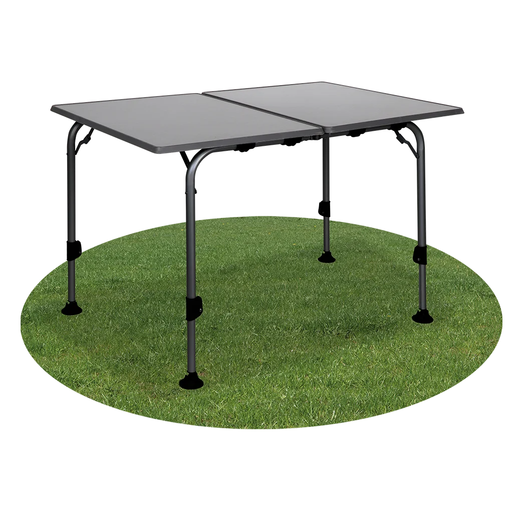 Westfield Black Aircolite Twin 120 x 80cm Table - Silver Legs