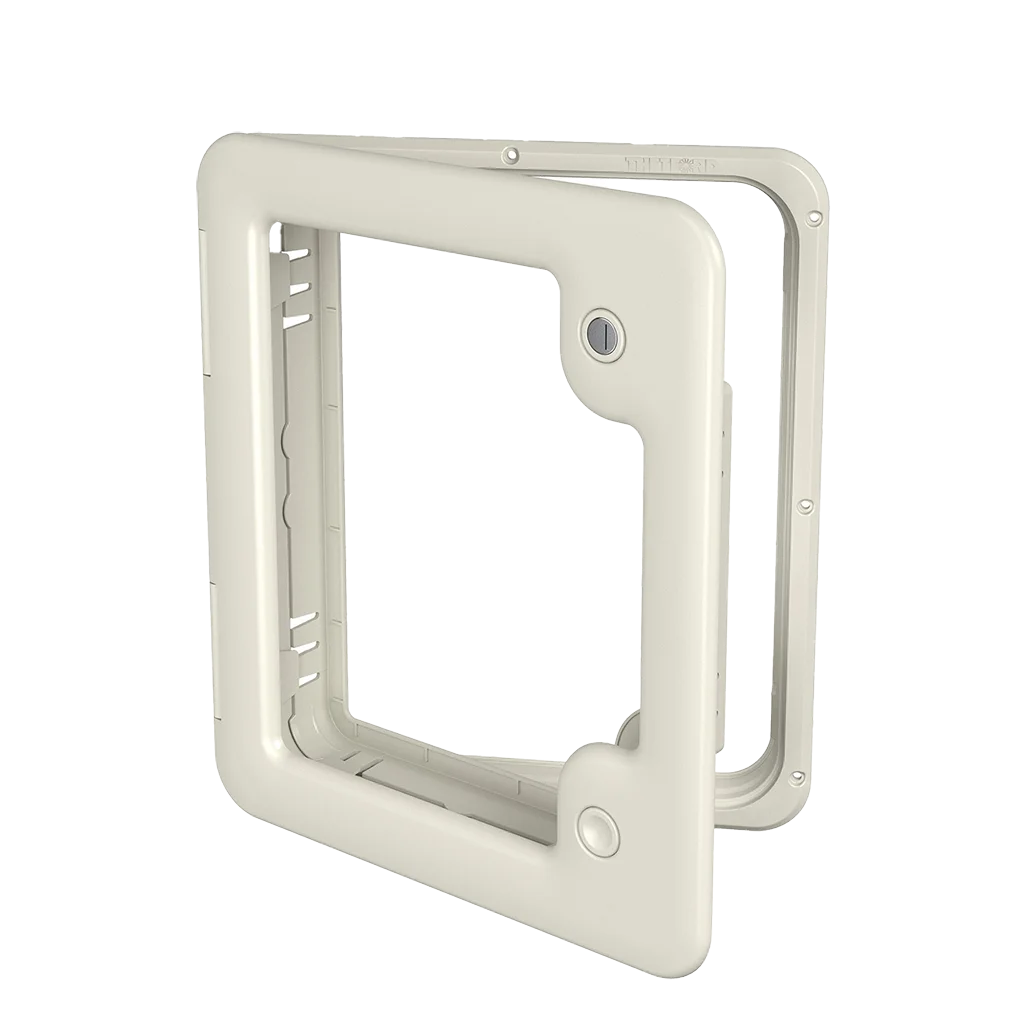 Thetford Service Door 3 – White, Zadi Lock, 2 Keys & Push Button (21100780SP)
