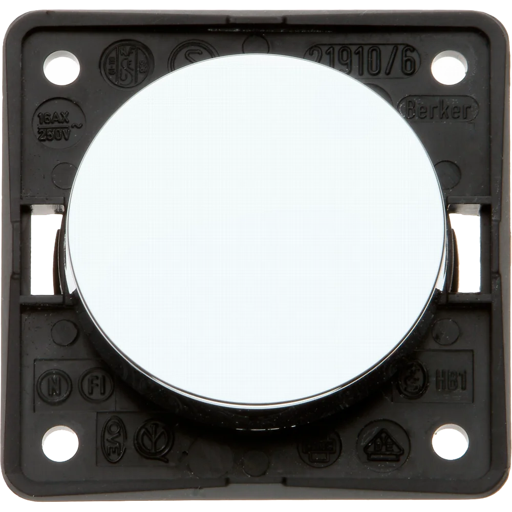 W4 Berker Rocker Switch - Gloss Chrome