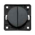 W4 Berker Twin Rocker Switch - Anthracite