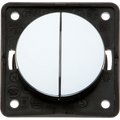 W4 Berker Twin Rocker Switch - Gloss Chrome