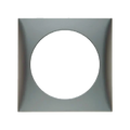 W4 Berker Flow Single Frame - Matt Chrome
