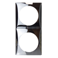 W4 Berker Flow Double Frame - Gloss Chrome
