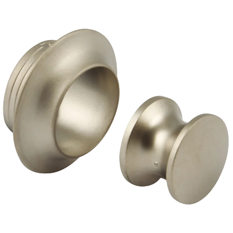 Hafele Matt Nickle 13mm Push button including rosette (10 pack)